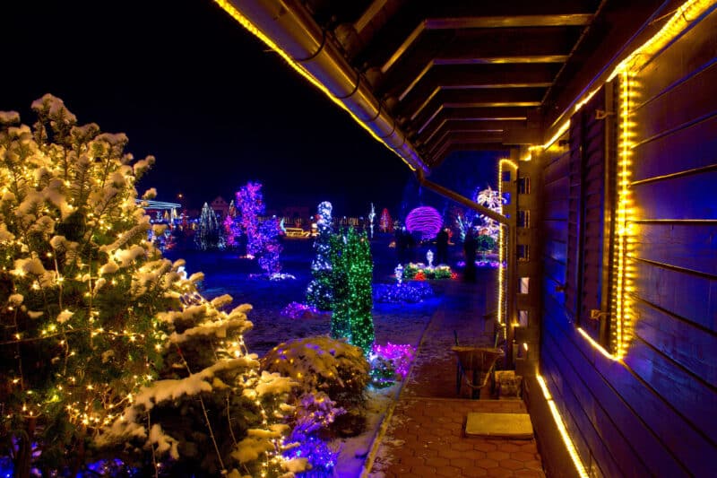 Christmas lights on a home!