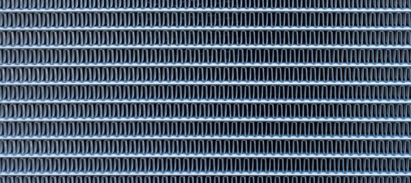 closeup of an hvac unit grill